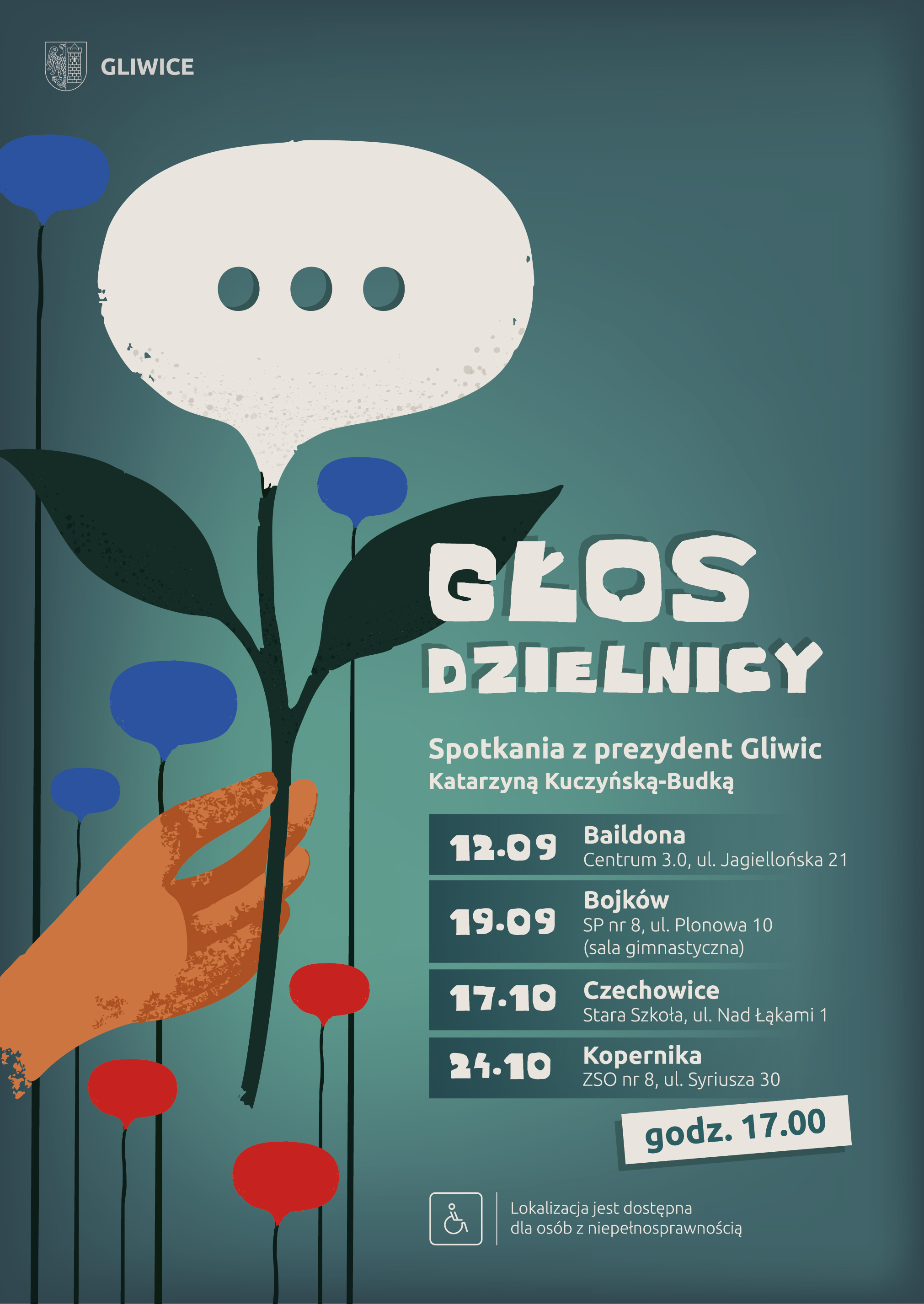 Glos dzielnic Plakat