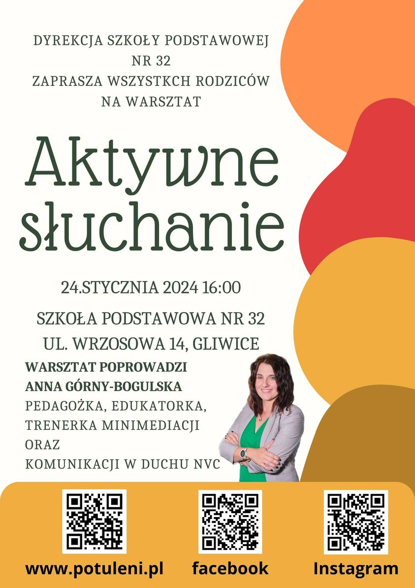 Zaproszenie na warsztaty "aktywne sluchanie"