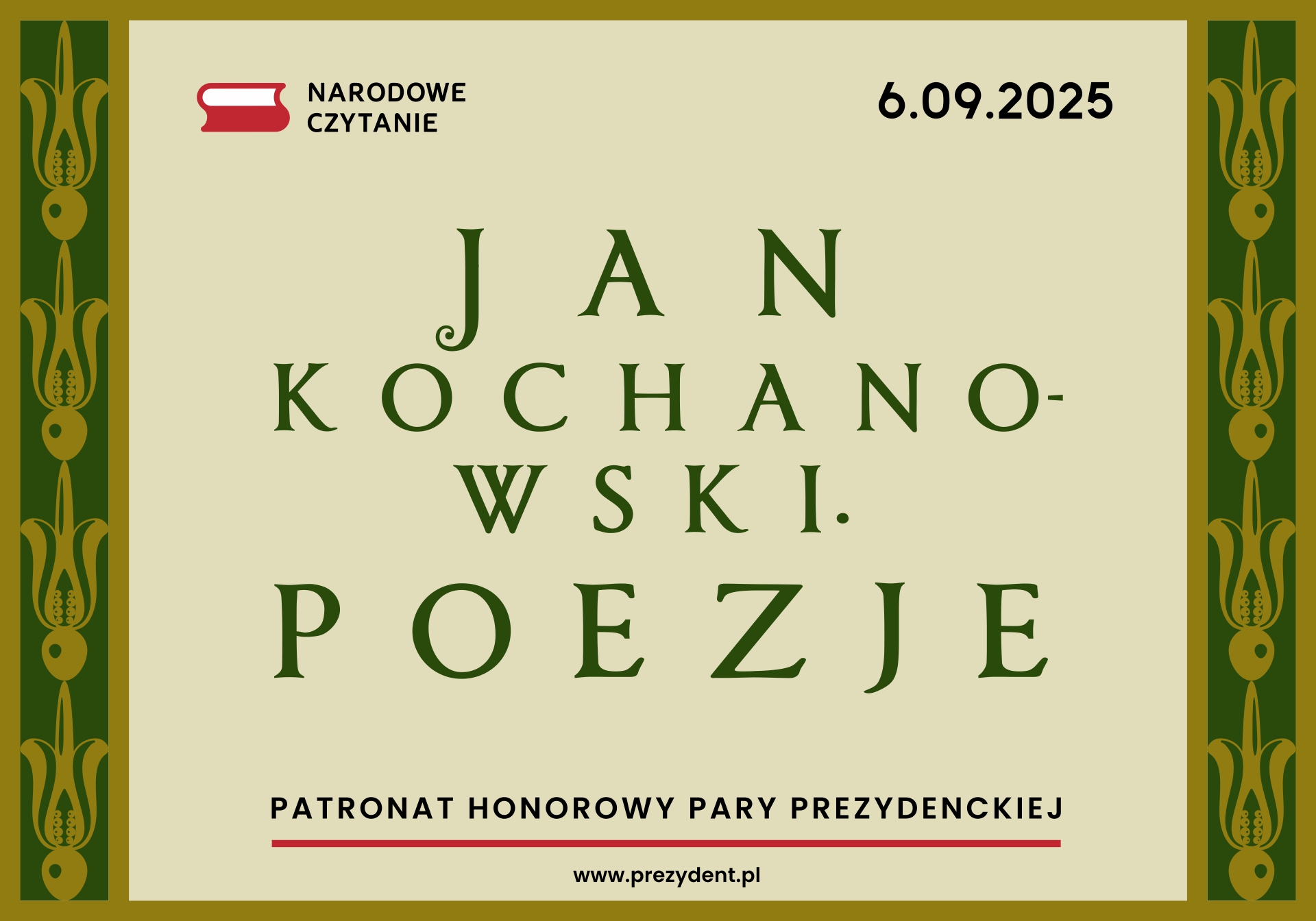 Narodowe Czytanie 2025. Baner